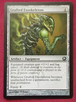 Magic The Gathering SCARS OF MIRRODIN GRAFTED EXOSKELETON artifact card MTG - Image 1