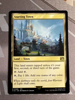 Starting Town Final Fantasy Regular Land/Town Card 0289 Magic the Gathering - Image 1