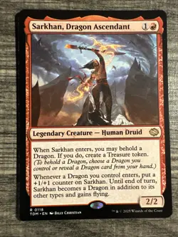 x1 Sarkhan, Dragon Ascendant TDM Tarkir Dragonstorm MTG 118 RARE M/NM 1x - Image 1