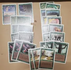 *** MTG REVISED Edition (1994) *** 27 card LOT Green - Magic the Gathering - Image 1