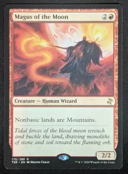 MTG Magus of the Moon- DAMAGED -Time Spiral Remastered Magic Card # 175 - Image 1