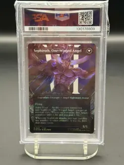 2025 MTG Final Fantasy EN Borderless Surge Foil #0527 Sephiroth PSA 10 GEM MINT - Image 2