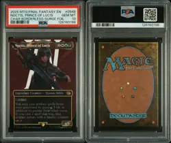 2025 MTG Final Fantasy Borderless Surge Foil #0546 Noctis Prince of Lucis PSA 10 - Image 3