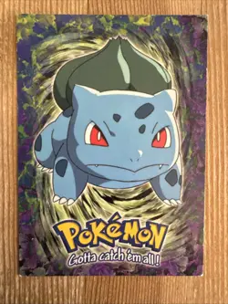 Pokemon Topps Bulbasaur Non-Holo E1 of 12 Black Logo MP - Image 1