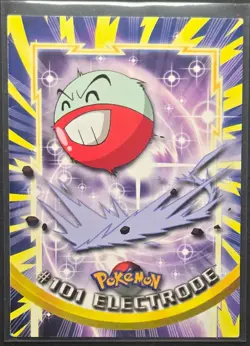 Pokemon Topps Electrode #101 TV Animation Series Blue Logo - Image 1