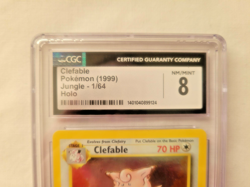 PSA 8 (CGC) 1999 Vintage Pokemon Clefable Rare Holo 1/64 Jungle (NM/MINT) - Image 5