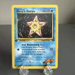 Misty's Staryu - 92/132 - 1st Edition Gym Challenge Set TCG - Pokemon NM - Image 1