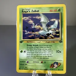 Koga’s Zubat - 83/132 - 1st Edition Gym Challenge Set TCG - Pokemon NM - Image 1