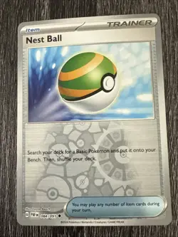 Nest Ball 084/091 SV: Paldean Fates Reverse Holo - Pokemon FREE SHIPPING - Image 1