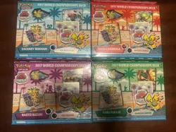 Pokemon TCG: 2017 World Championships Decks SET of all 4 NEW Sealed - Image 1