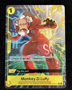 One Piece TCG ST-29 Monkey D Luffy ALT ART Egghead Variation - Image 1