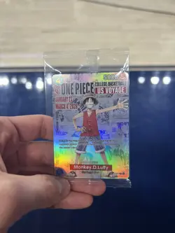 One Piece US Voyage College Basketball Monkey D. Luffy Collectible Card SEALED - Image 3