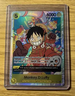 One Piece Monkey D Luffy OP07-109 SR 500 Years In The Future English NM - Image 1