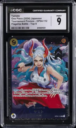 2024 ONE PIECE JPN TOURNAMENT PROMOS FLAGSHIP BATTLE-TOP 8 YAMATO CGC 9 - Image 1