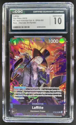 2025 ONE PIECE CCG LAFFITTE ALT ART OP09-085 CGC 10 E PT - Image 1