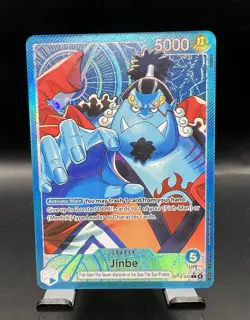 Jinbe (Alt Art) OP14-040 Leader One Piece The Azure Sea’s Seven Near Mint - Image 1