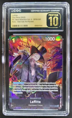 2025 ONE PIECE CCG LAFFITTE ALT ART OP09-085 RARE CGC 10 PRISTINE E PT - Image 1