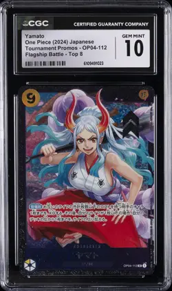 2024 ONE PIECE JPN TOURNAMENT FLAGSHIP BATTLE-TOP 8 YAMATO CGC 10 GEM MINT - Image 1