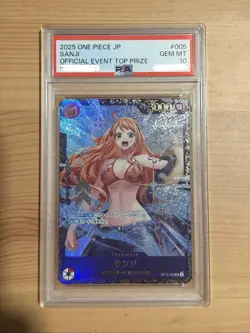 PSA 10 GEM MT Sanji OP10-005 Flagship Promo ONE PIECE Card Japanese 2025 - Image 3