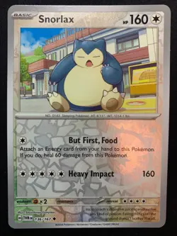SNORLAX REVERSE HOLO - 136/167 - TWILIGHT MASQUERADE - POKEMON CARD - LP - Image 1