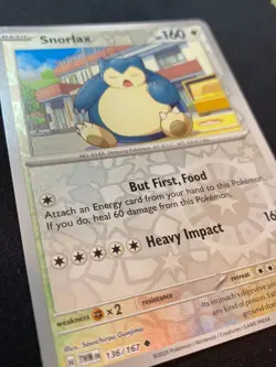SNORLAX REVERSE HOLO - 136/167 - TWILIGHT MASQUERADE - POKEMON CARD - LP - Image 3
