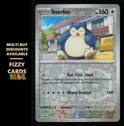 Pokemon Snorlax Reverse Holo Uncommon SV06: Twilight Masquerade 136/167 - Image 1
