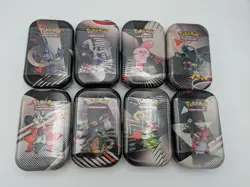 Pokemon TCG: Black Bolt & White Flare Unova Mini Tin Full Set (8 Tins) - SEALED - Image 1