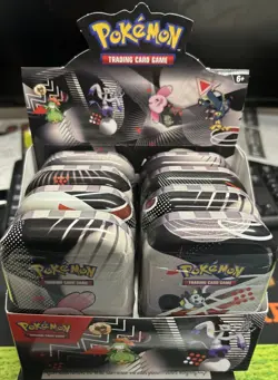 Pokemon TCG: Black Bolt & White Flare Unova Mini Tin Full Set (8 Tins) SEALED🔥 - Image 1