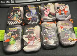 Pokemon TCG: Black Bolt & White Flare Unova Mini Tin Full Set (8 Tins) SEALED🔥 - Image 2