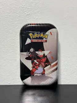 Pokemon TCG Unova Mini Tin Black Bolt White Flare Krookodile & Excadrill Sealed - Image 1
