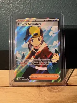 Pokemon TCG Destined Rivals Ethan's Adventure Ultra Rare Card 221/182 - Image 1