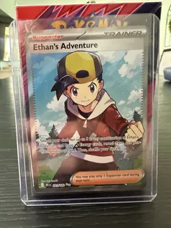 Pokemon TCG Ethan's Adventure Ultra Rare Card 221/182 Destined Rivals - Image 1