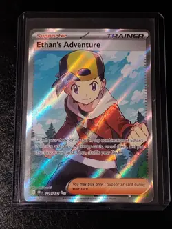 Pokemon TCG Ethan's Adventure Ultra Rare Card 221/182 Destined Rivals - Image 1
