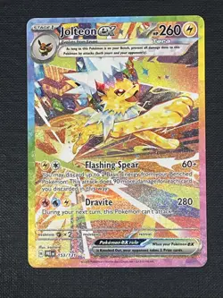 Pokemon TCG Jolteon EX Prismatic Evolutions Card 153/131 Fresh NM/M Condition - Image 1