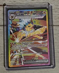 Pokemon TCG Jolteon EX Prismatic Evolutions Card 153/131 Fresh NM/M Condition - Image 1