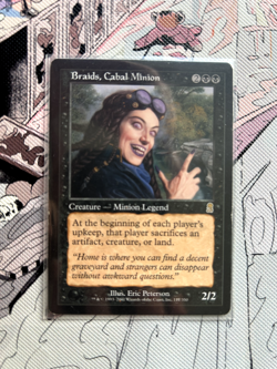 Braids Cabal Minion | Excellent | Odyssey Rare #117 | 2001 MTG Commander Card - Image 1