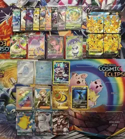 Pokemon Card Lot Full Art Alt Art Fire Pikachu Mew Articuno Leafeon - Image 1