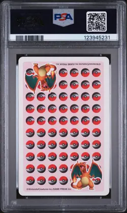 1998 POKEMON STADIUM RED VERSION PLAYING CARDS JACK OF SPADES CHARMANDER PSA 8 - Image 2