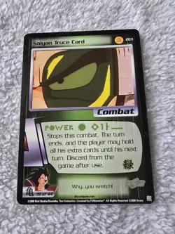 DBZ Dragon Ball Z Saiyan Truce Card 203 CCG Limited Saiyan Saga MP - Image 1