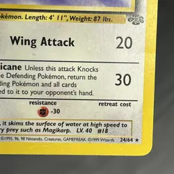 Pokemon Card Pidgeot 24/64 Regular Jungle Unlimited LP Lightly Played Non-Holo - Image 4