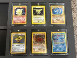 Vintage WOTC Pokemon TCG Holo Card Set 6 Count Lot. - Image 1