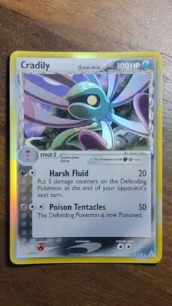 Cradily 2/110 Holo EX Holon Phantoms Pokemon Card 2006 TCG Card - Image 1