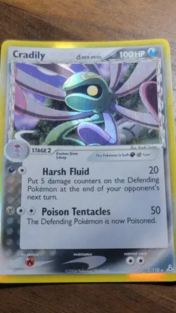 Cradily 2/110 Holo EX Holon Phantoms Pokemon Card 2006 TCG Card - Image 2