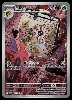 Pokemon Card - Lileep Stellar Crown 145/142 Holo Illustration Rare - Image 1