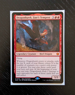 DRAGONHAWK, FATE'S TEMPEST Mythic Bloomburrow Magic: The Gathering Card - Image 1
