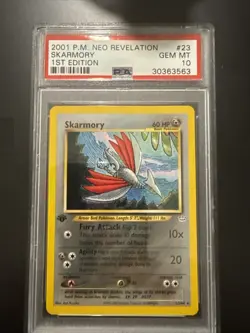 2001 PM Neo Revelations Skarmory 1st Edition Holo Rare Pokemon TCG Card - Image 1