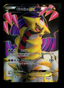 Giratina EX 124/124 Dragons Exalted 2012 Full Art Holo Rare Pokemon Card TCG - Image 1