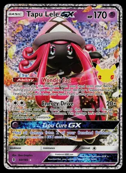 Pokemon Card - Tapu Lele GX Celebrations Classic Collection 60/145 Holo - Image 1