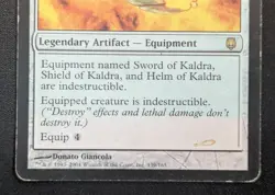 MTG Shield of Kaldra- DAMAGED -Darksteel Magic the Gathering Card # 139 - Image 4