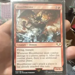 Magic: The Gathering Bloodthirster 40K Set Lot (4 Red Creature Cards, English) - Image 1